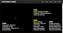 Desktop Screenshot of cyclocrossrider.com