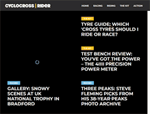 Tablet Screenshot of cyclocrossrider.com
